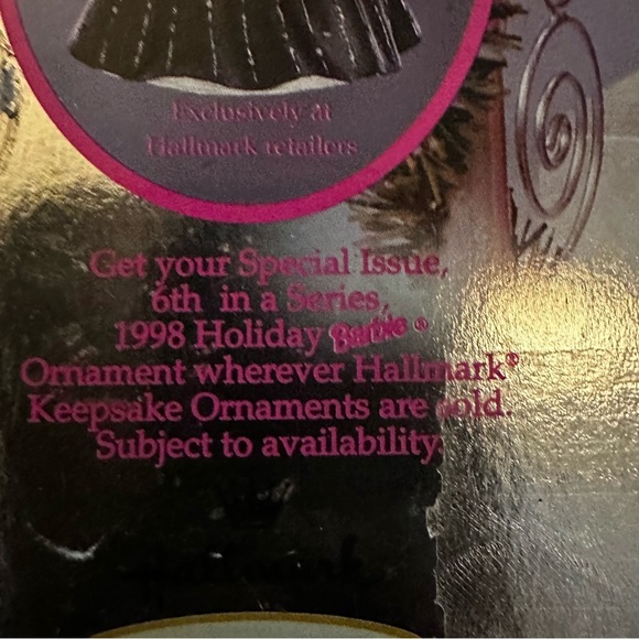 1998 Vintage Holiday Barbie new never taken out of box - Picture 4 of 6